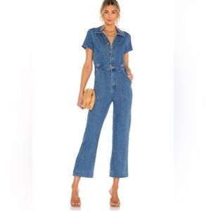 Show Me Your MuMu Blue Denim Jumpsuit